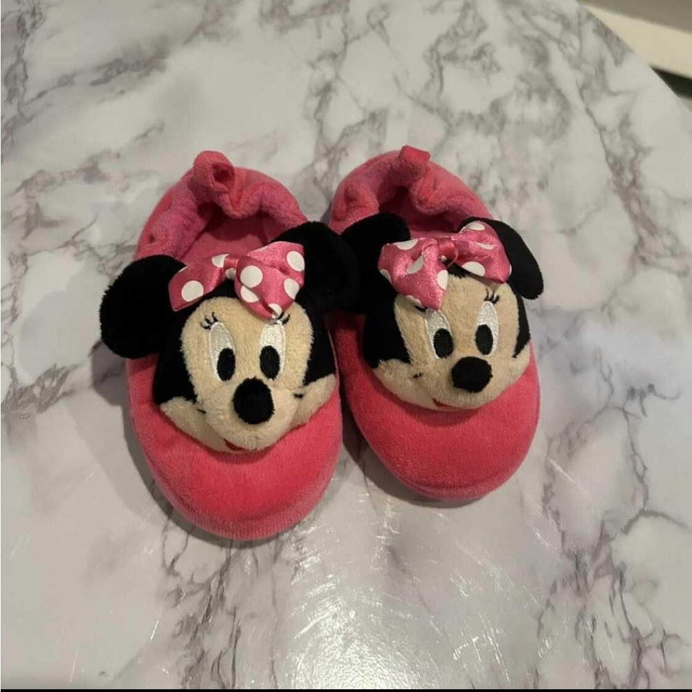 Disney Minnie Mouse Pink Slippers for Kids